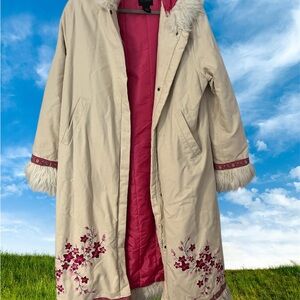 Vintage the Limited faux fur long coat